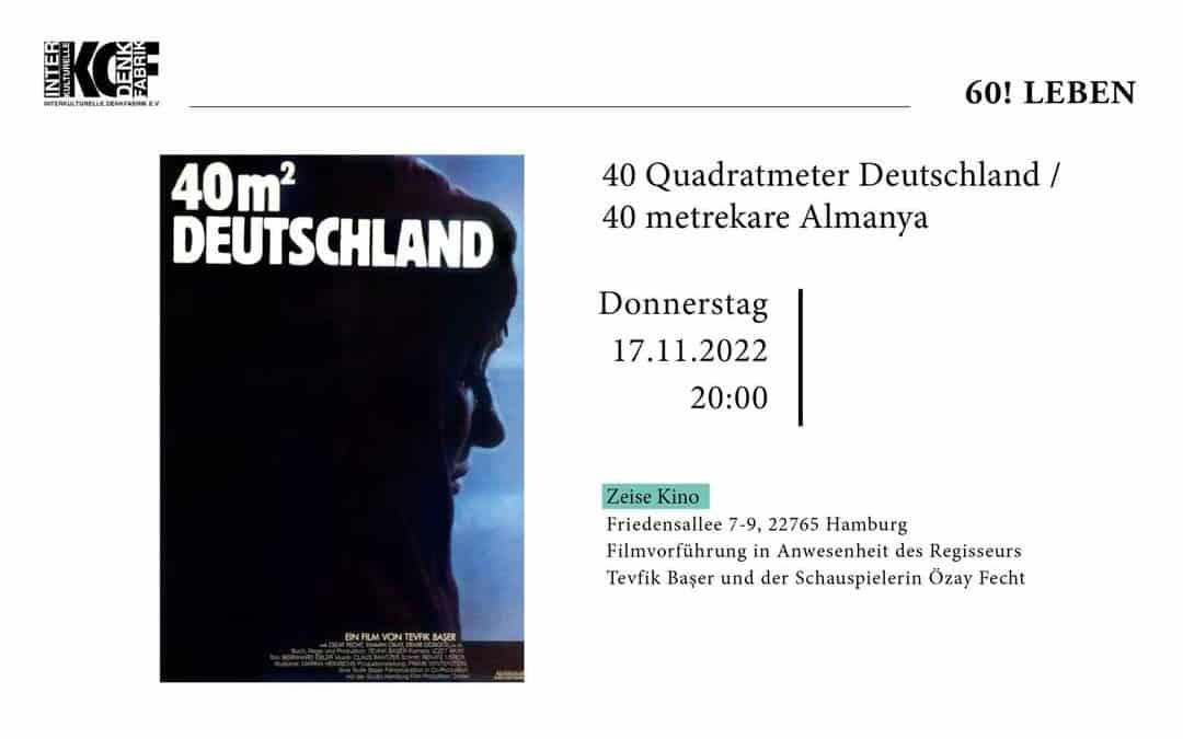 „40m² Deutschland“ Filmvorführung in Hamburg