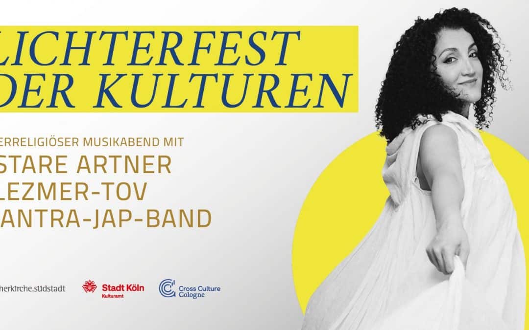 Lichter der Kulturen- Konzertabend mit Astare Artner, Klezmer Tov Duo Igor Epstein & Vitali Eberling, Mantra Band Jap