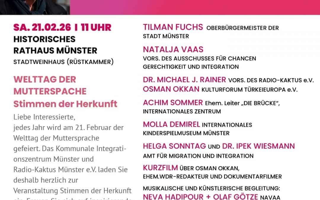Stimmen der Herkunft – Welttag der Muttersprache 2026