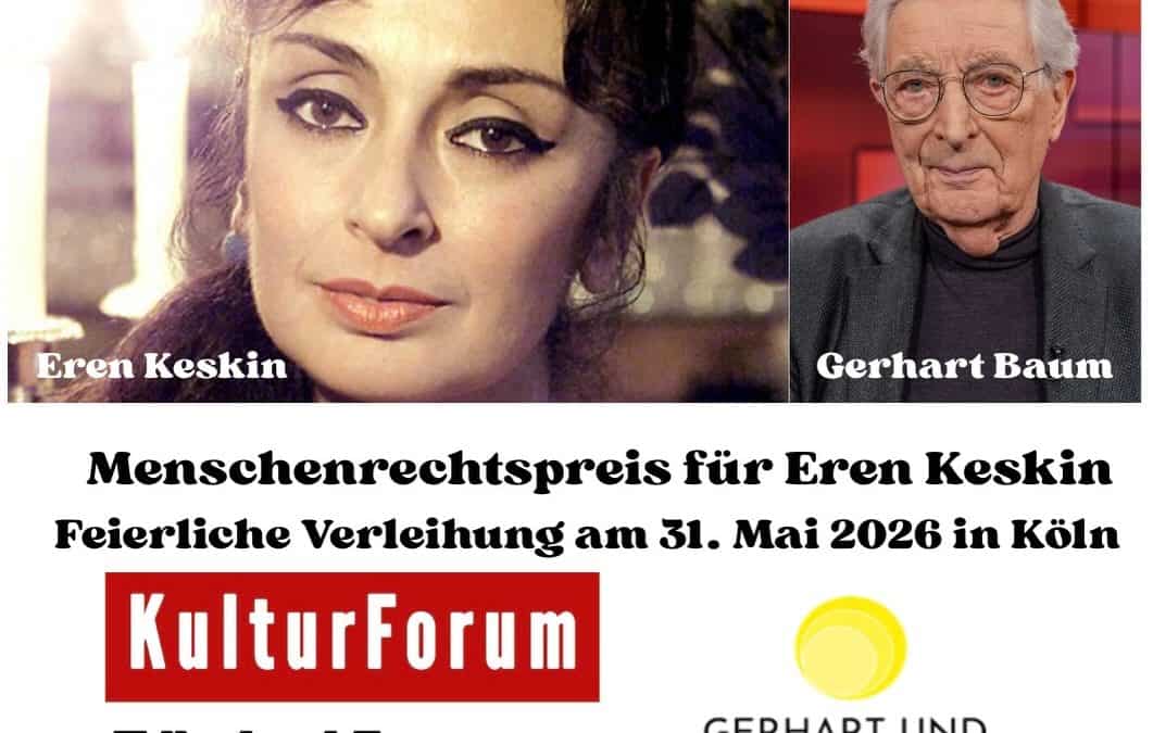 Gerhart Baum Menschenrechtspreis 2026 an Eren Keskin